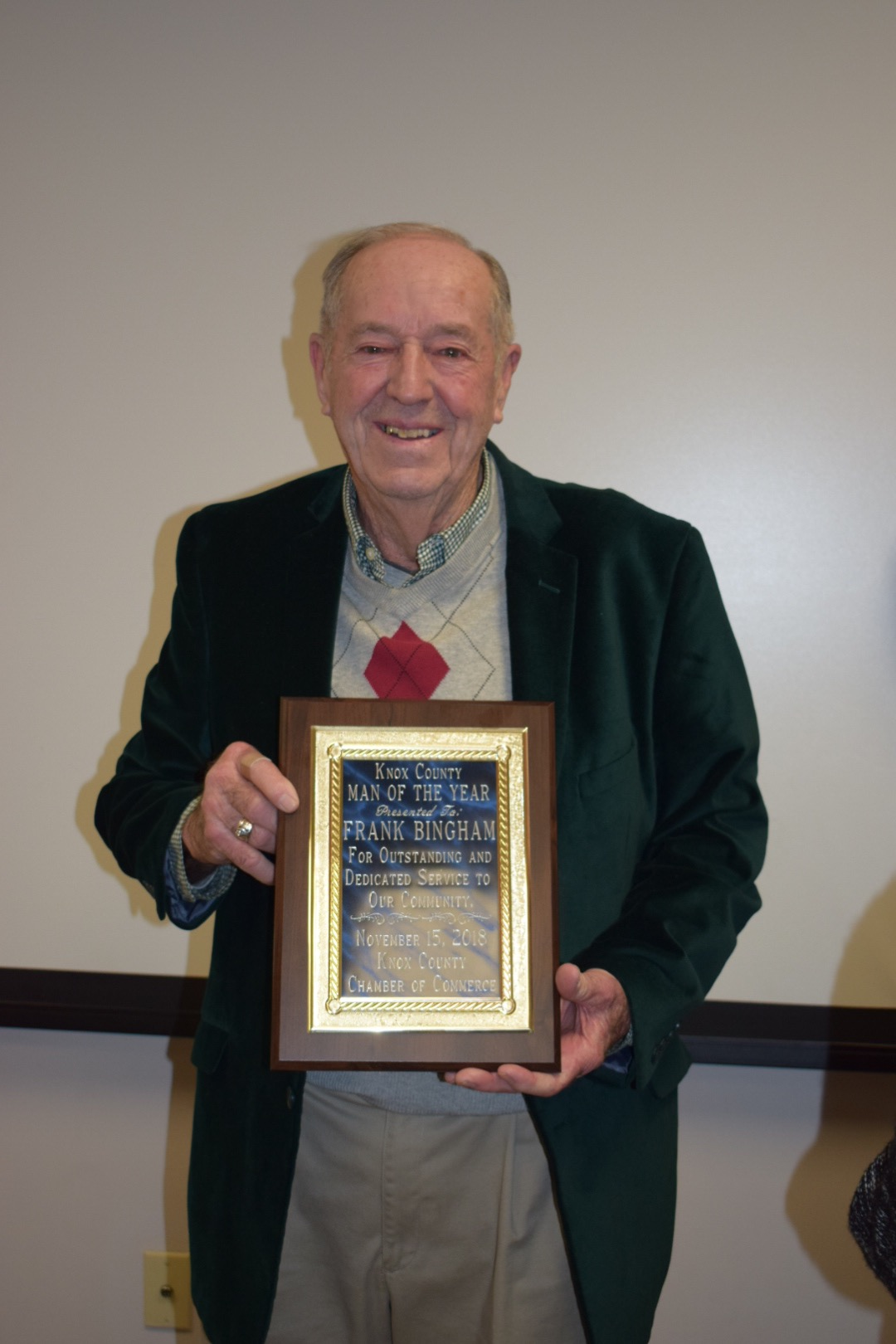 Knox County Chamber of Commerce Man of the Year in Barbourville Kentucky